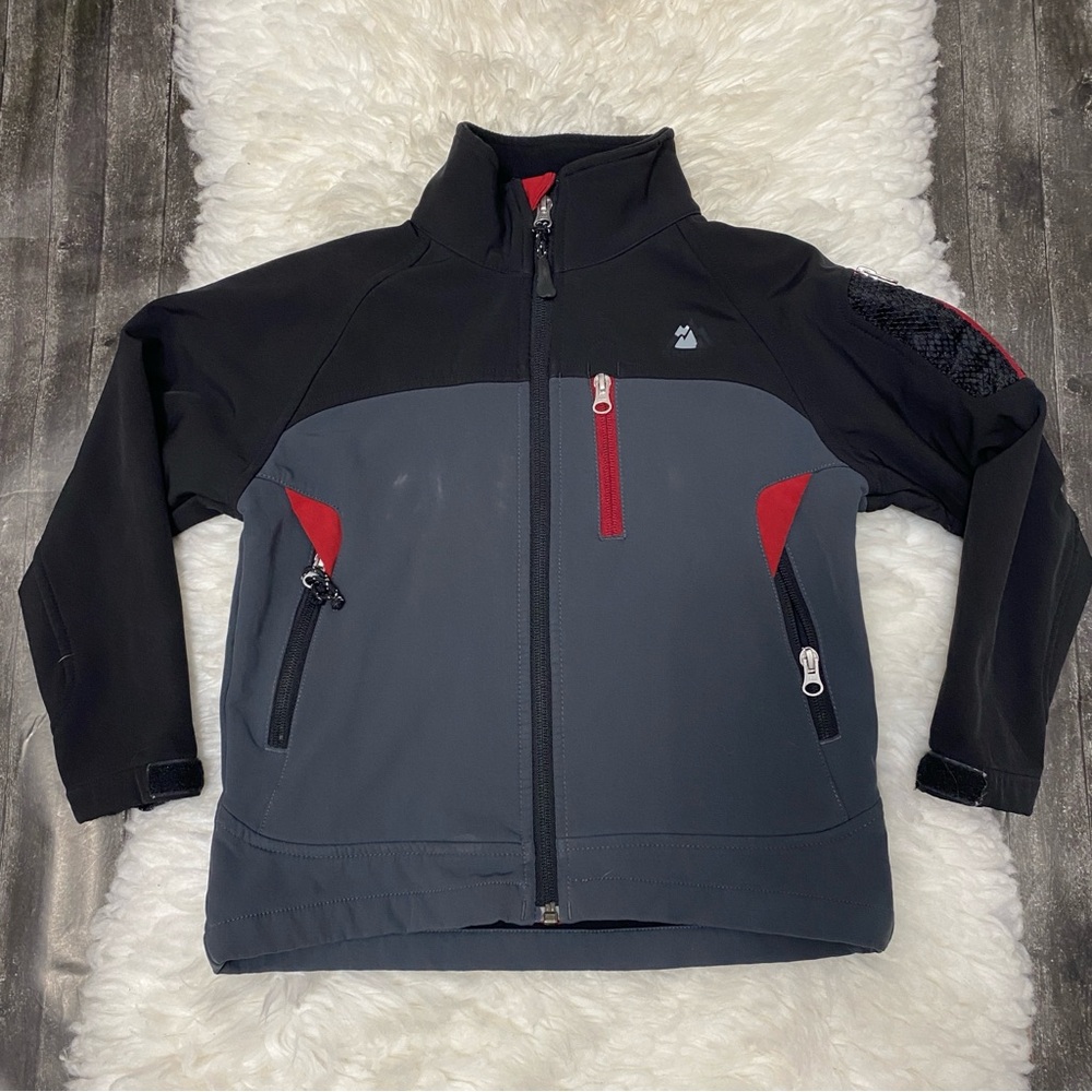 SNOZU BOYS EXTREME GEAR SOFT SHELL FULL ZIP SNOW WINTER JACKET